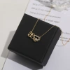 S925 sterling silver 520 Beating Heart Necklace, a light luxury and niche design, heart-shaped collarbone chain, a birthday gift for your girlfriend Specification image